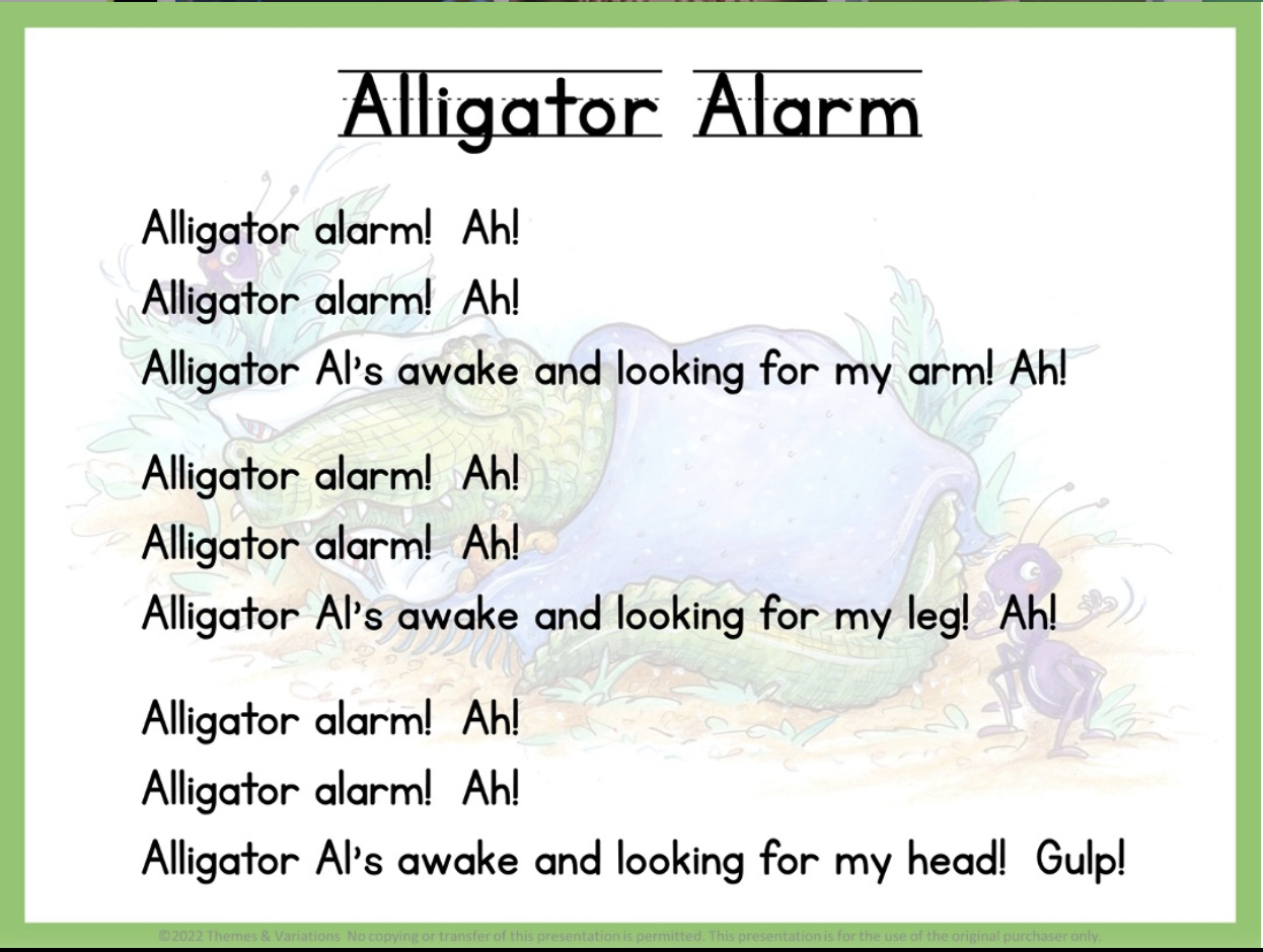 Alligator Alarm Lyrics