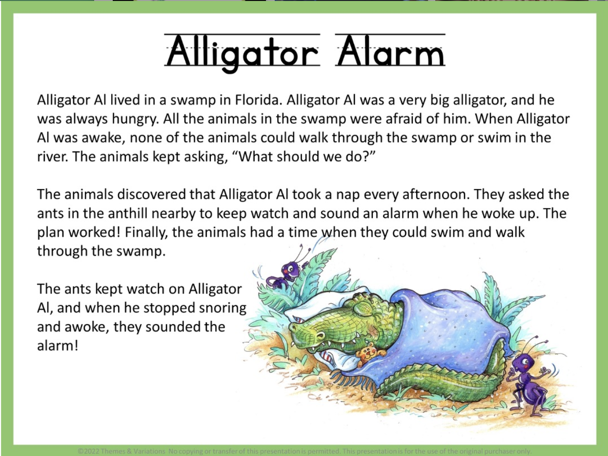 Alligator Alarm Story