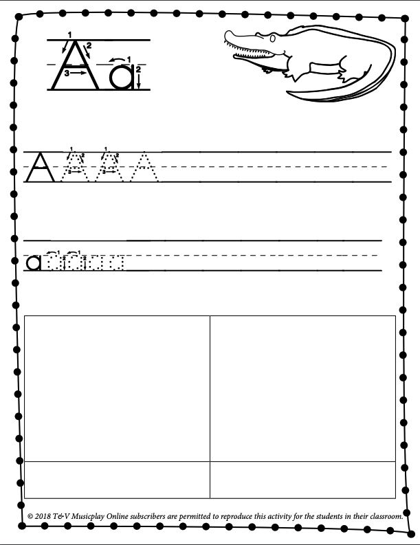 Draw letter As Printable