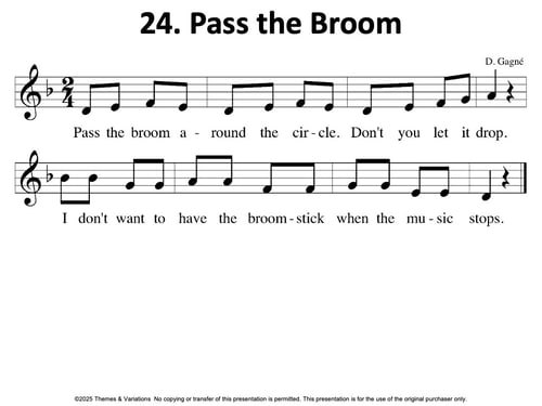 24. Pass the Broom - Plain Notation 1