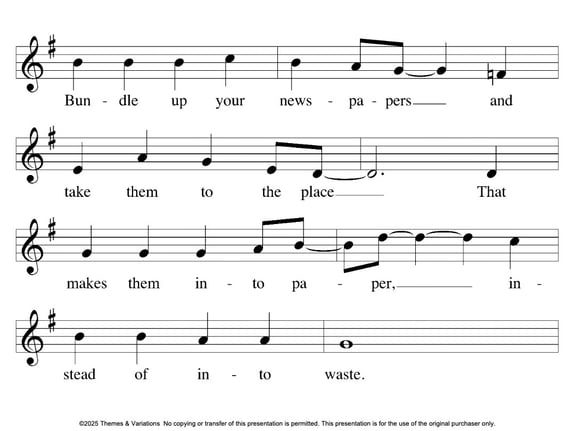 77. Recycle - Plain Notation 2