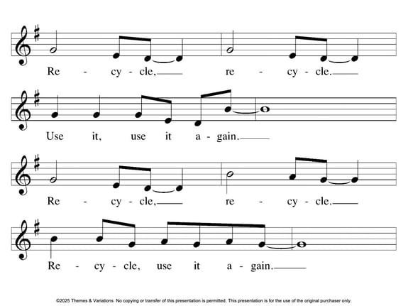 77. Recycle - Plain Notation 3