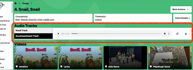 Accompaniment track 1