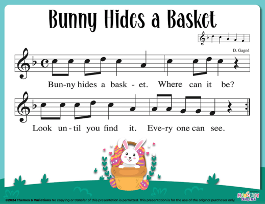 Bunny Hides a Basket