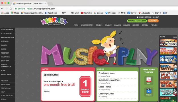 Jogos de Música On-line: MusicPlay – Paula Musique