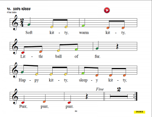 Soft Kitty colored notes