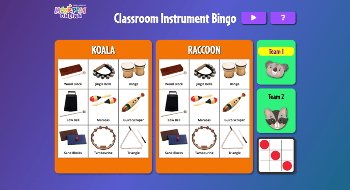 Instrument Bingo 2