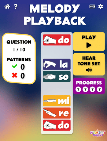 Melody Playback Game