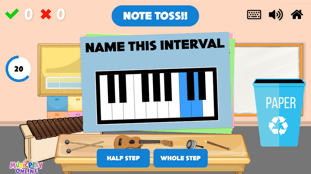 Note Toss - Intervals