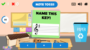 Note Toss - Key Signatures