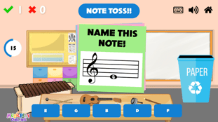 Note Toss - Treble Clef