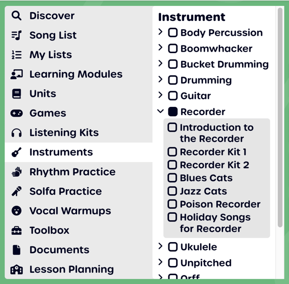 Recorder Filter