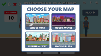 Rhythm Racing - Locations