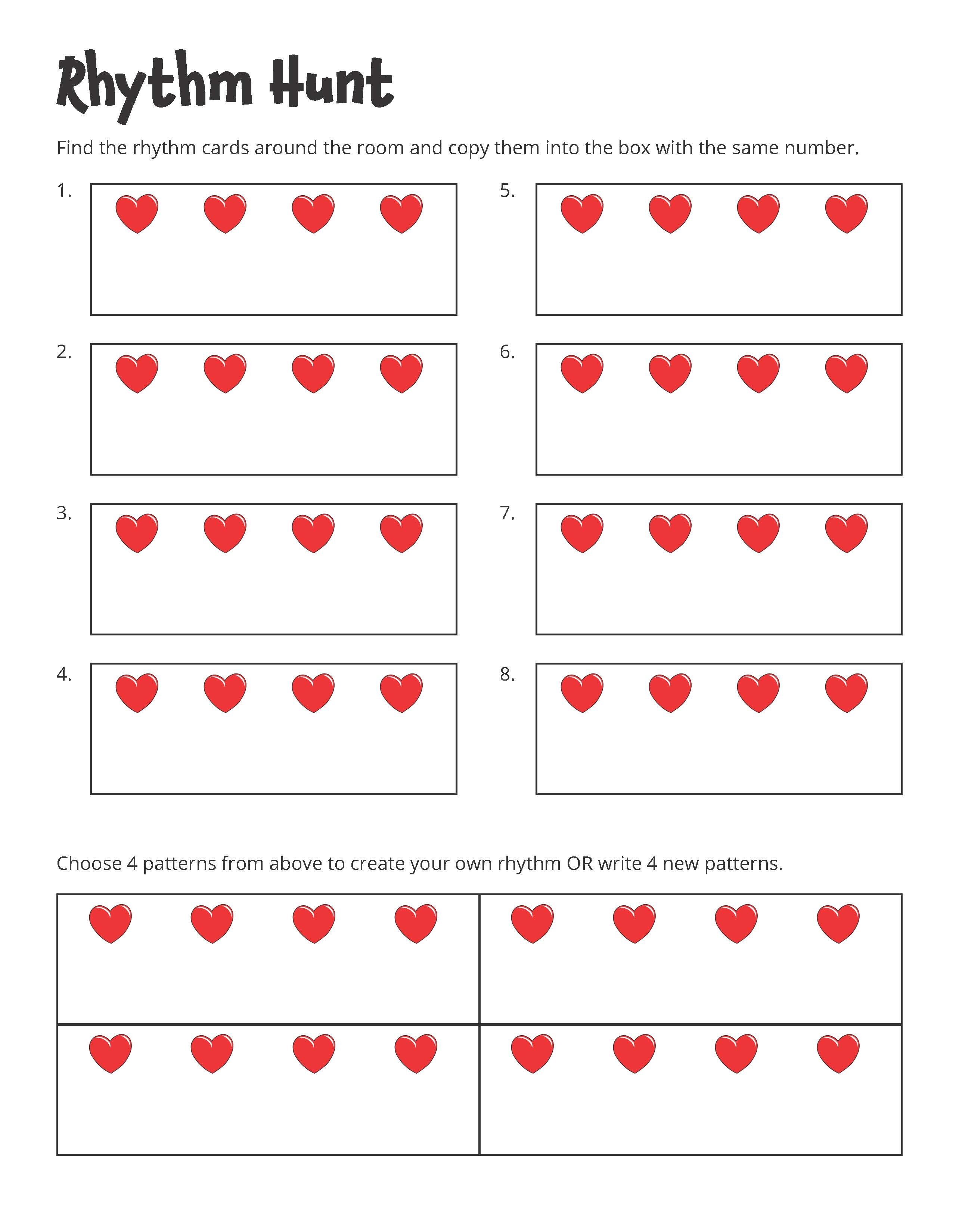 Rhythm-Hunt-Worksheet