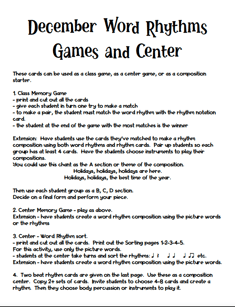 December words and games center 1