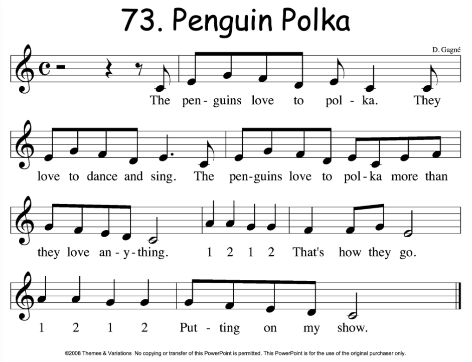 Penguin Polka Notation