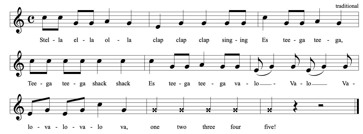 Stella ella olla notation