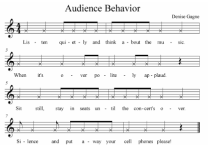 Audience behavior notation 1