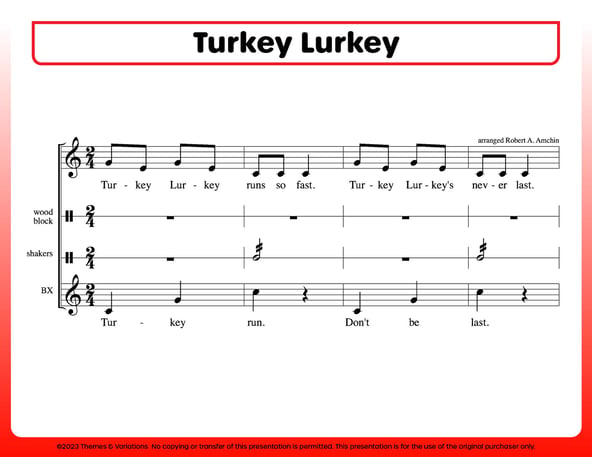 Turkey Lurkey Orff1