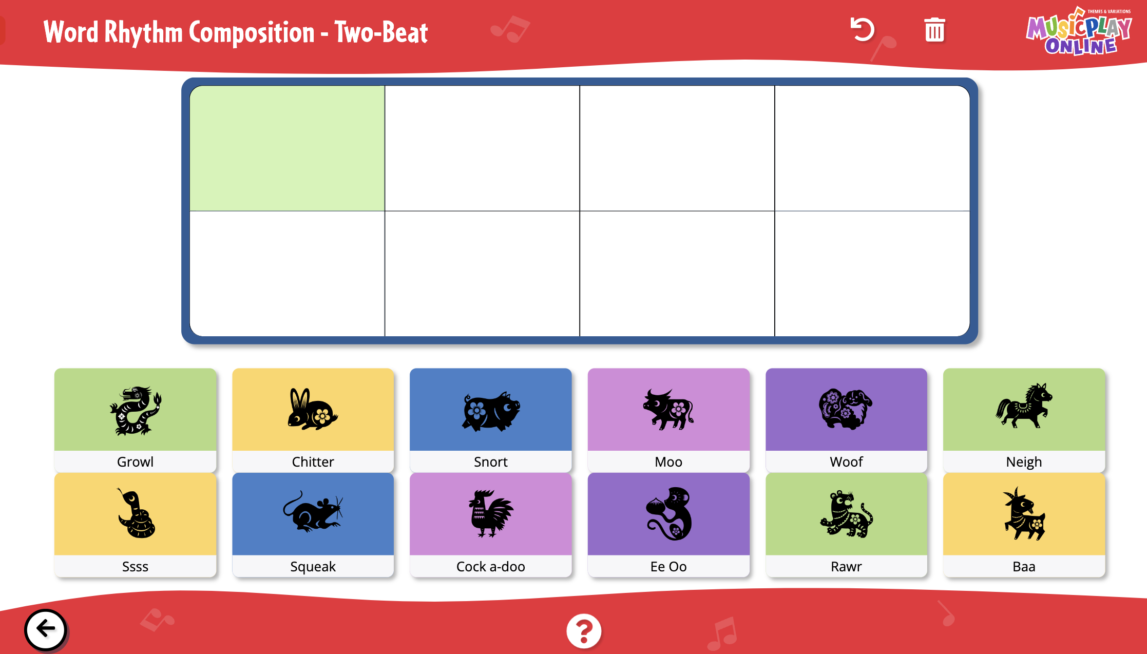 Word rhythm composition hard