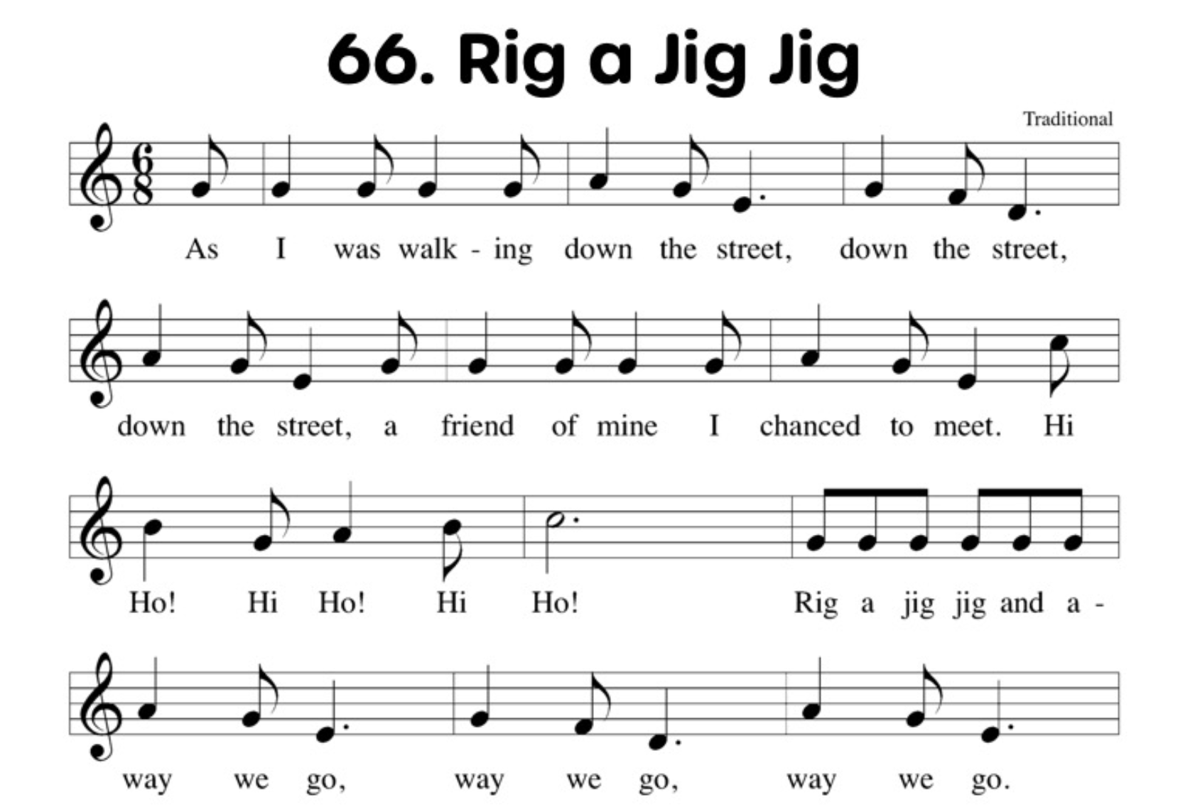 Rig a jig jig notation